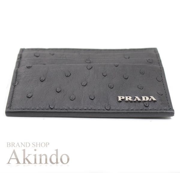 PRADA 【新品】PRADA プラダ カードホルダー オーストリッチ PRADA 【新品】PRADA プラダ カードホルダー オーストリッチ