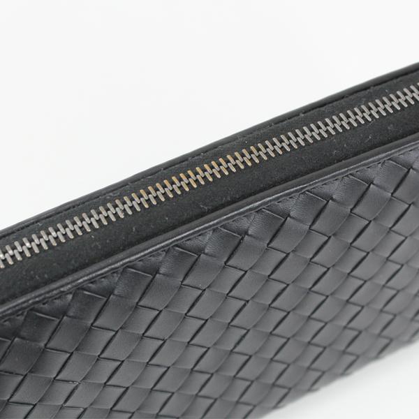 BOTTEGA VENETA（ボッテガ・ヴェネタ） ラウンドファスナー長財布 黒