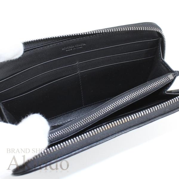 BOTTEGA VENETA（ボッテガ・ヴェネタ） ラウンドファスナー長財布 黒