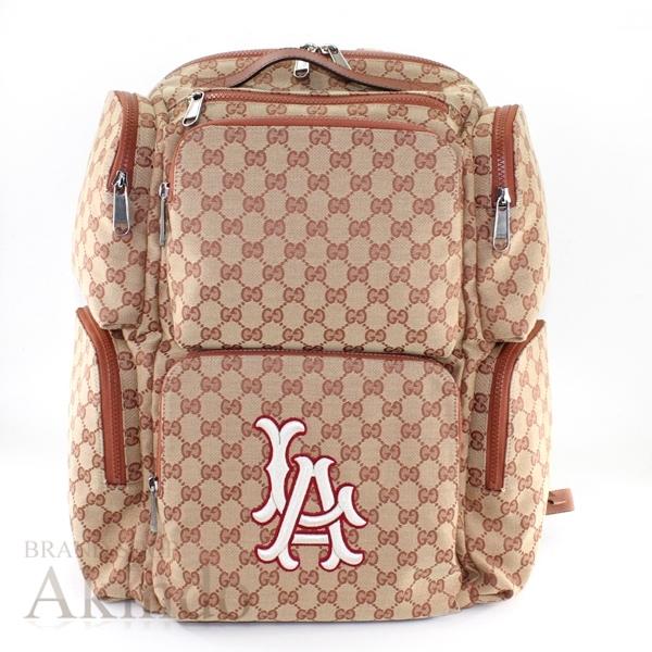 年中無休 バックパック 新品 限定 グッチ リュックサック コラボ Laエンジェルス バックパック グッチ Laエンジェルス T3097 クール 大容量 Gucci メンズ ブラウン Ggキャンバス リュックサック コラボ ビジネスバッグ Www Solidarite Numerique Fr