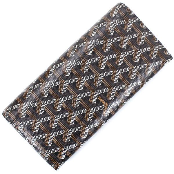 GOYARD（ゴヤール） 長財布 黒 PVC ヴァレンヌ 二つ折り長財布