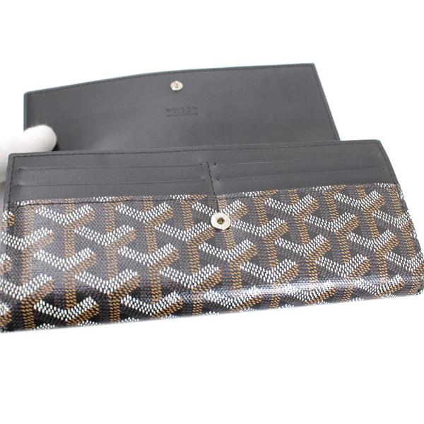 GOYARD（ゴヤール） 長財布 黒 PVC ヴァレンヌ 二つ折り長財布