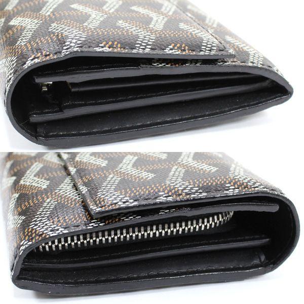 GOYARD（ゴヤール） 長財布 黒 PVC ヴァレンヌ 二つ折り長財布