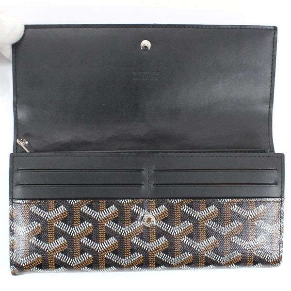 GOYARD（ゴヤール） 長財布 黒 PVC ヴァレンヌ 二つ折り長財布