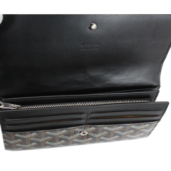 GOYARD（ゴヤール） 長財布 黒 PVC ヴァレンヌ 二つ折り長財布