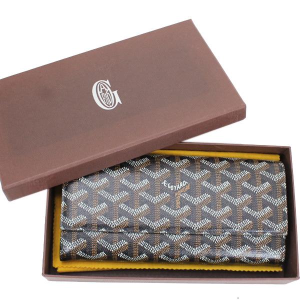 GOYARD（ゴヤール） 長財布 黒 PVC ヴァレンヌ 二つ折り長財布