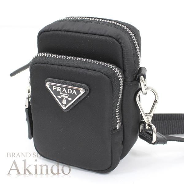 PRADA 【新品】プラダ ミニショルダーバッグ ポーチ 黒ブラック PRADA 【新品】プラダ ミニショルダーバッグ ポーチ 黒ブラック