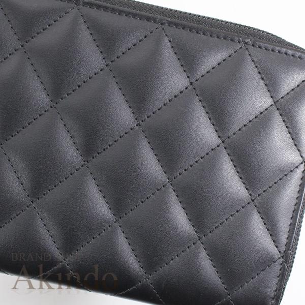 CHANEL シャネル 長財布 カンボン ライン カーフレザー エナメル