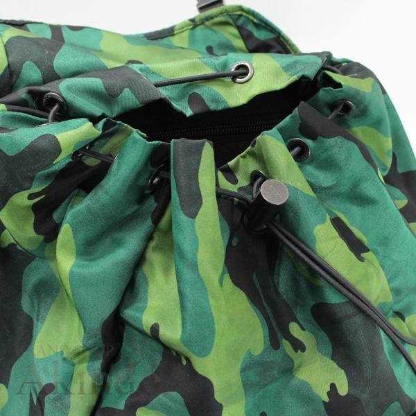 PRADA プラダ バックパック ナイロン グリーン 緑 迷彩柄 リュック  