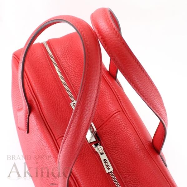HERMES 【新品未使用】エルメス ヴィクトリア35 赤 レッド ルージュ
