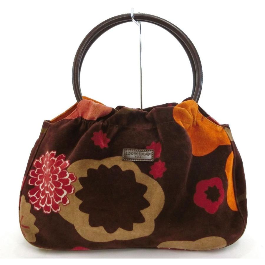 Longchamp ロンシャン ウール混キャンバス 花柄トートバッグ ハンドバッグ リングハンドル ブラウン系 レディース ブランド 美品 中古 18 1102 18 1102 リユースブランドショップber 通販 Yahoo ショッピング