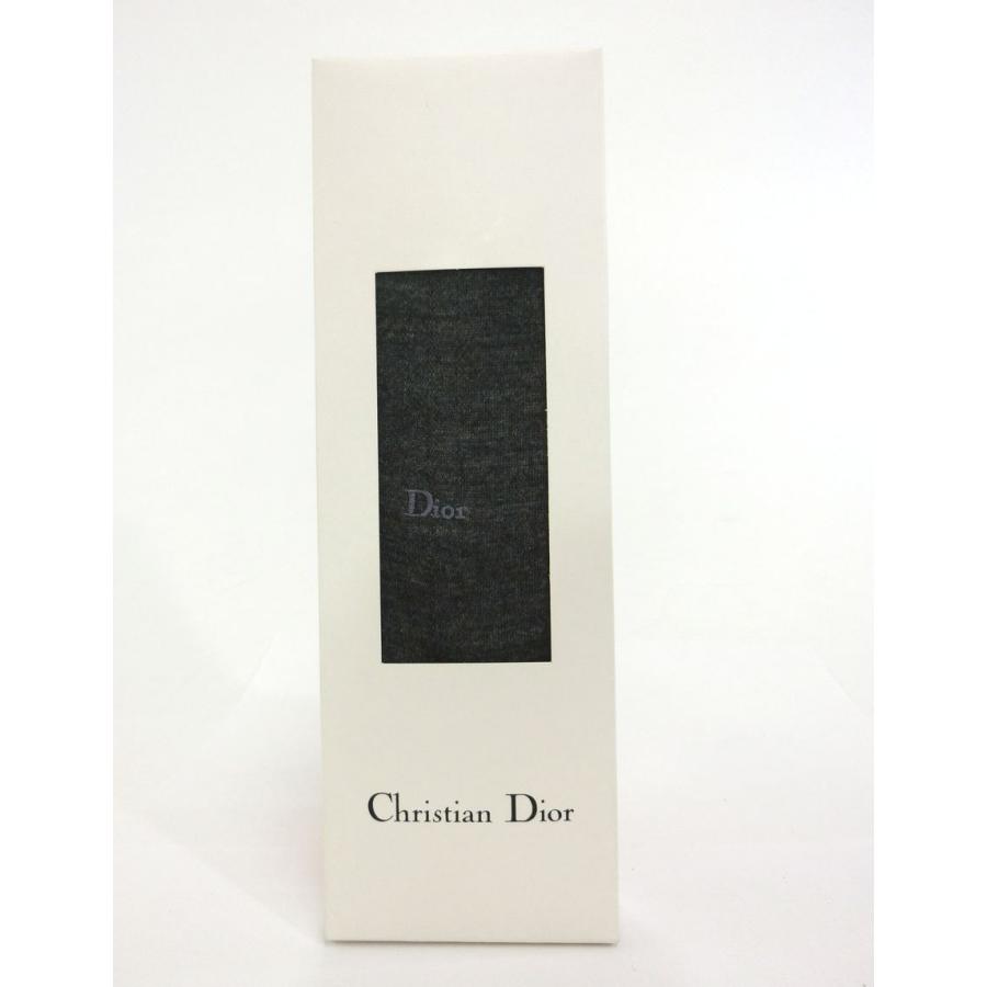 Christian Dior MONSIEUR・クリスチャン ディオール 紳士用靴下 ビジネスソックス 25-26cm ウール混 ダークグレー