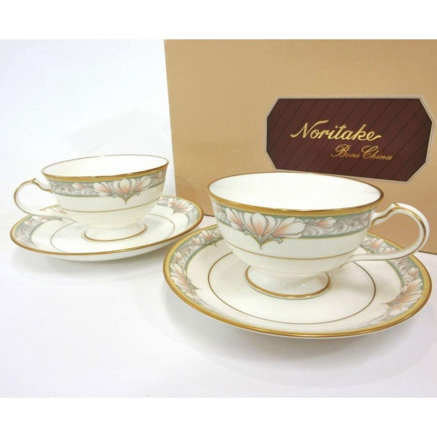 Noritake・ノリタケ ティーカップ＆ソーサー ペアセット CHARLOTTE