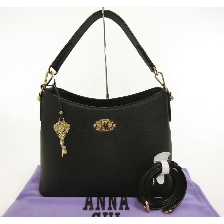 Anna Sui アナスイ 本革レザー ショルダーバッグ ハンドバッグ 鍵型チャーム付 3148 黒 ブラック 2way 斜めがけ レディース ブランド 未使用品 19 5064 19 5064 リユースブランドショップber 通販 Yahoo ショッピング