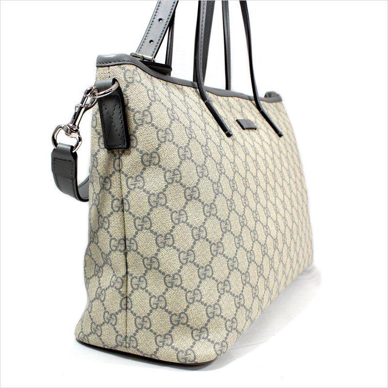 Gucci グレー キャンバス ハンドバッグ GUCCI グレー トートバッグ キャンバス