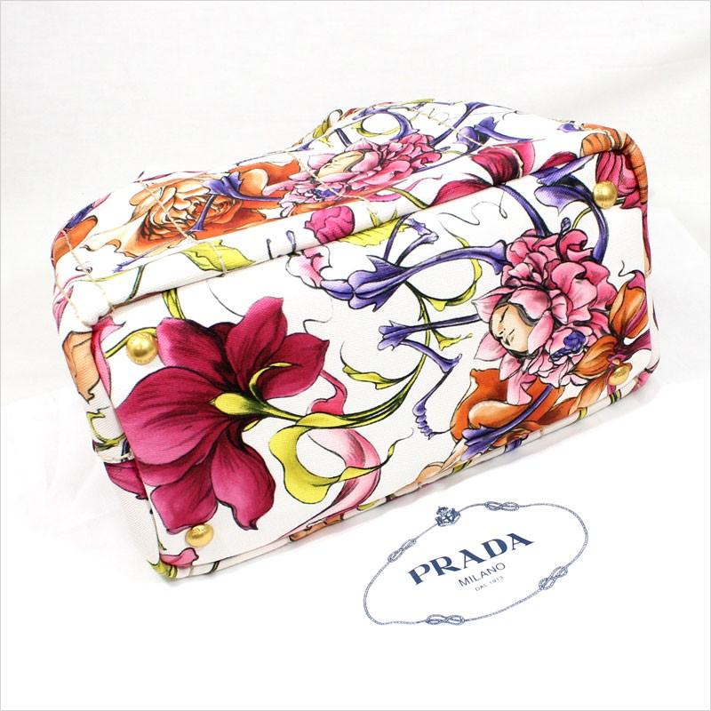 CANAPA PRADA プラダ 2WAYキャンバストートバッグ カナパ PM ホワイト