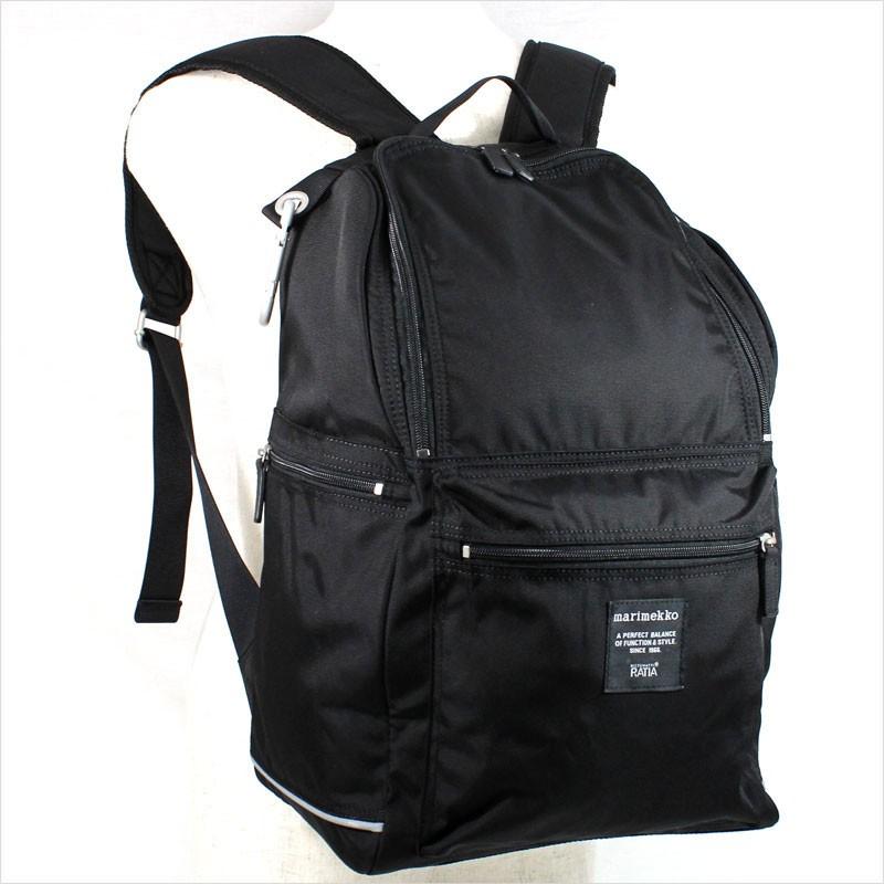 marimekko マリメッコ バックパック リュックサック ナイロン ブラック  
