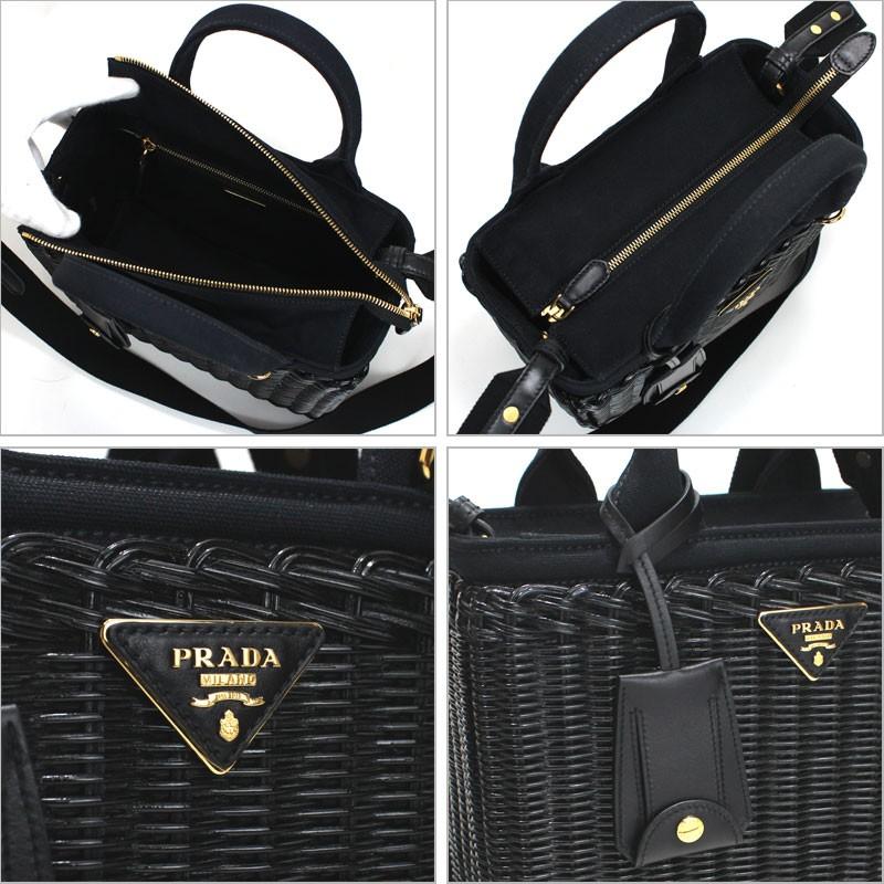 CANAPA プラダ PRADA 2wayトートバッグ バンブー&コットン CANAPA プラダ PRADA 2wayトートバッグ バンブー&コットン