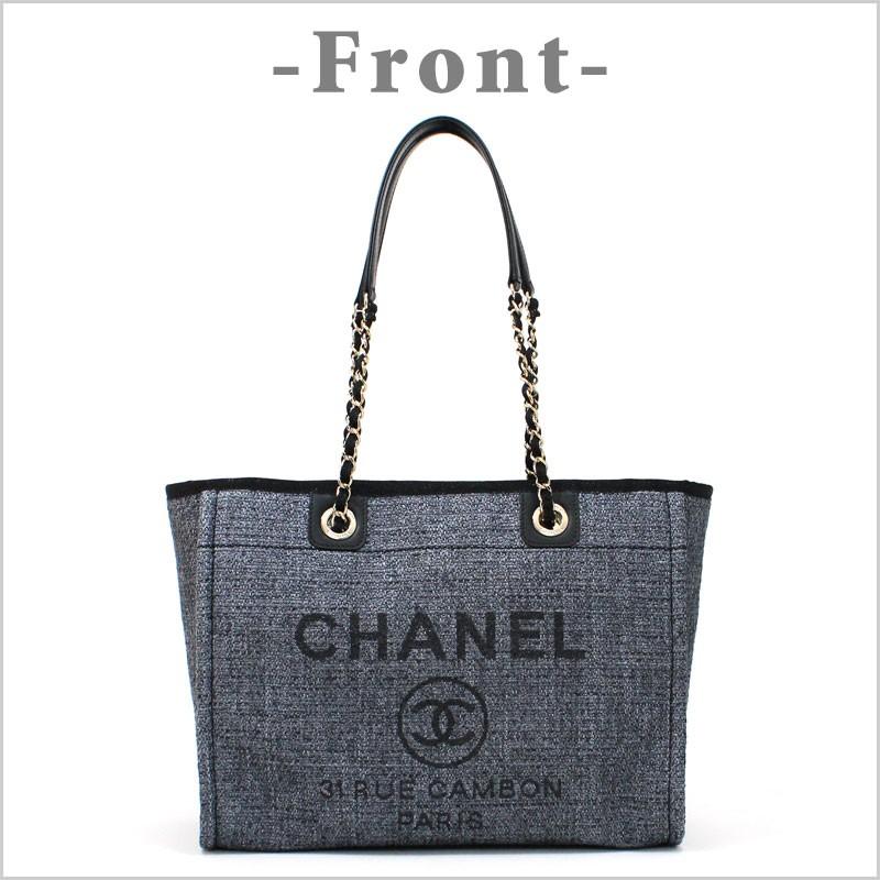 CHANEL（シャネル） トートバッグ コットン ナイロン カーフスキン