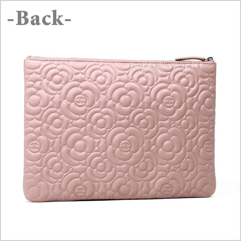 CHANEL シャネル クラッチバッグ ポーチ カメリア サテン CHANEL シャネル クラッチバッグ ポーチ カメリア サテン