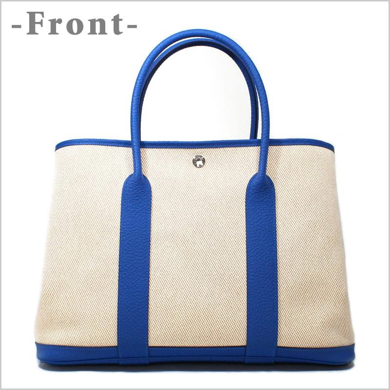 ガーデンパーティー エルメス HERMES ハンドバッグ PM 36 トワル 