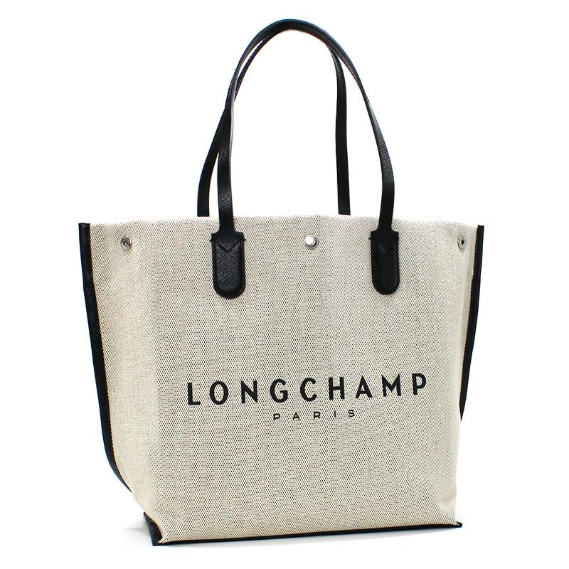 ロンシャン LONG CHAMP トートバッグ ロゾ Lラージサイズ エクリュ オフホワイト キャンバス Tote Bag L ECRU