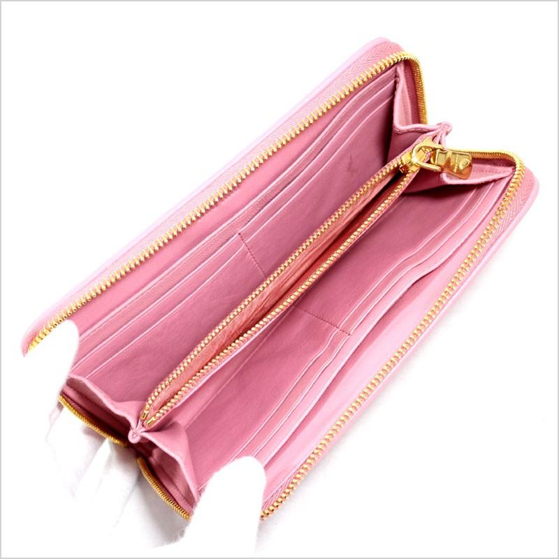 miu miu（ミュウミュウ） ラウンドファスナー長財布[小銭入れ付き 