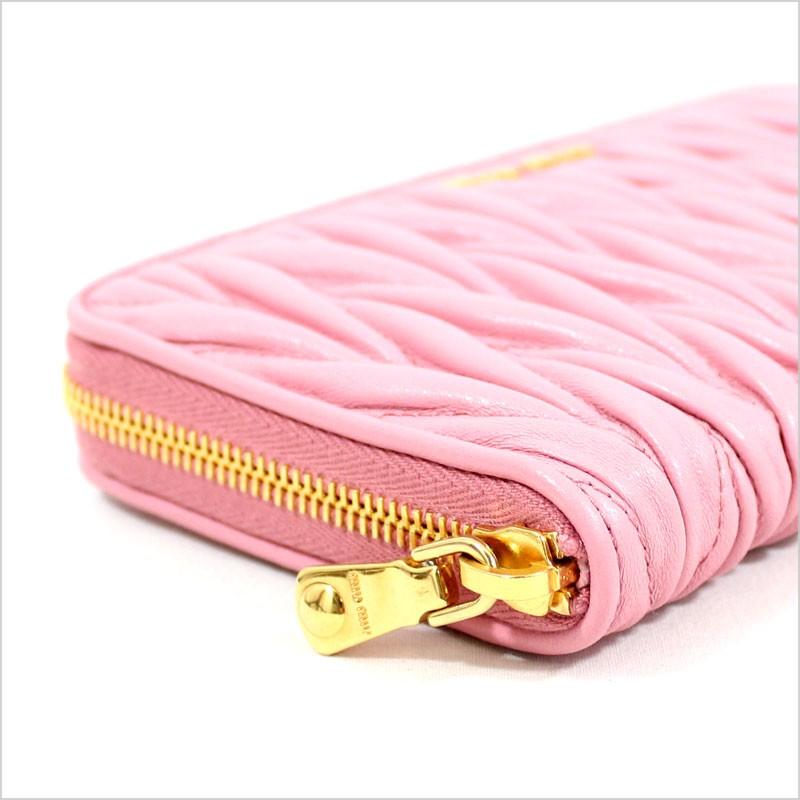miu miu（ミュウミュウ） ラウンドファスナー長財布[小銭入れ付き 