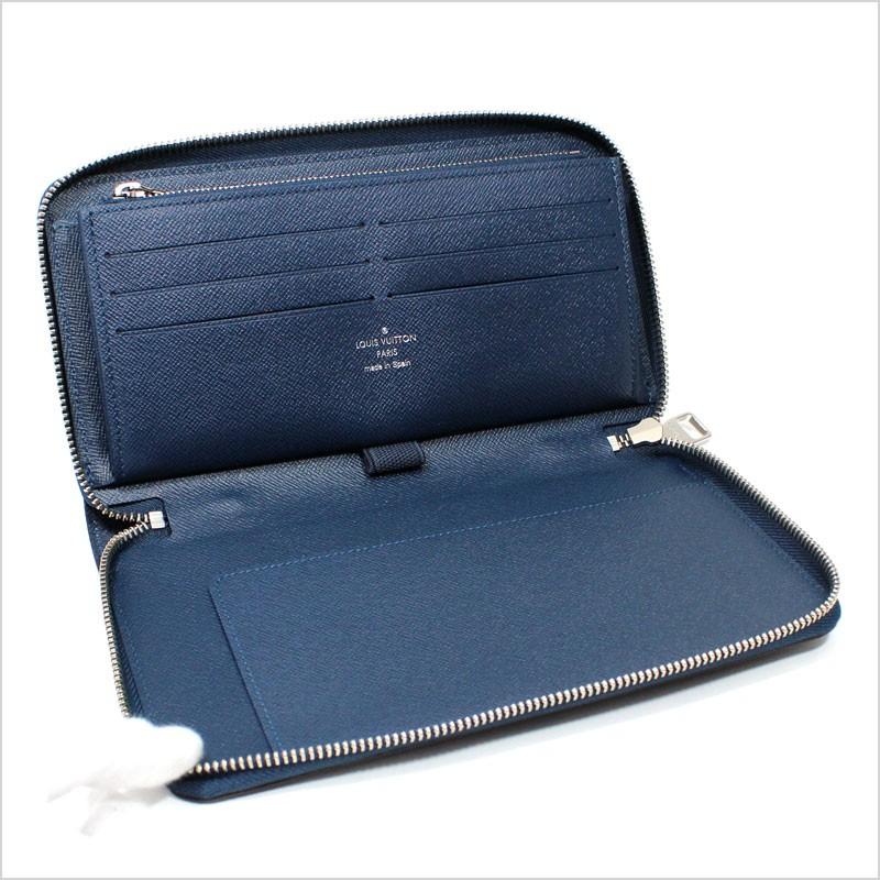 【美品/値下】ヴィトン ジッピーオーガナイザーラウンドファスナー長財布 濃紺 ルイヴィトン LOUIS VUITTON ラウンドファスナー長財布(小銭入れあり