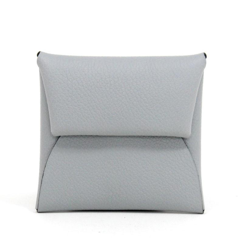 HERMES エルメス コインケース ライトグレー×ダークグリーン バイ  