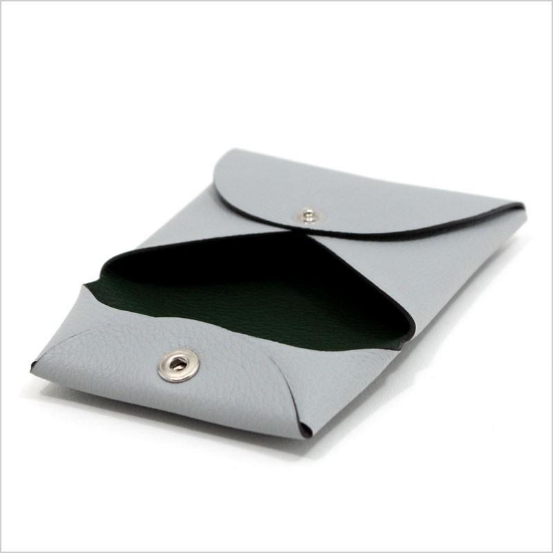 HERMES（エルメス） コインケース ライトグレー×ダークグリーン バイ