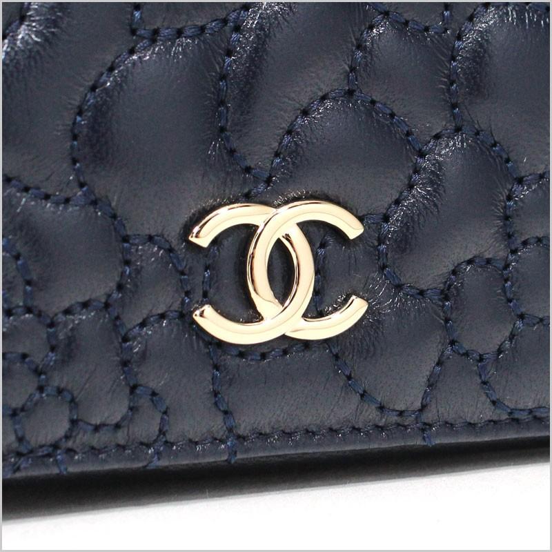 シャネル CHANEL ミニ財布 3つ折り財布 スモールフラップウォレット  