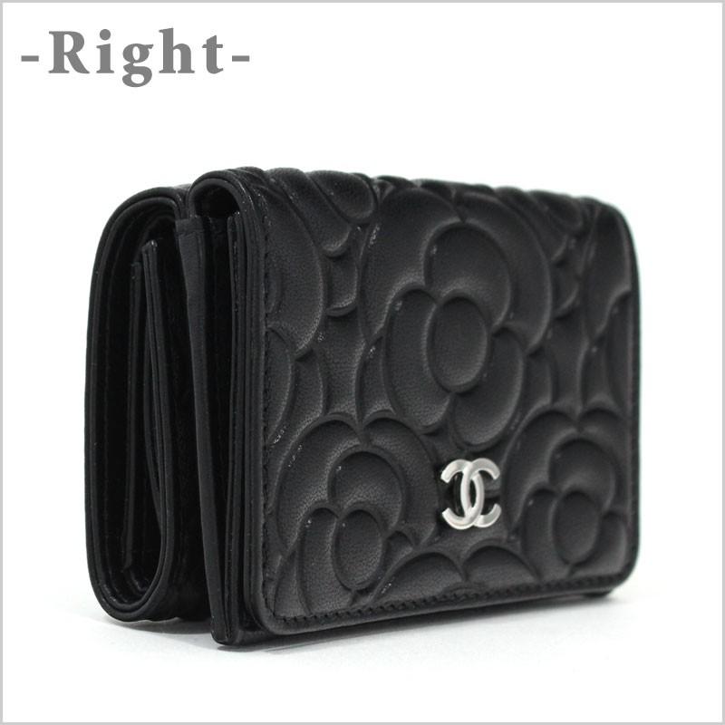 マトラッセ シャネル CHANEL ミニ財布 3つ折り財布 スモールフラップ 