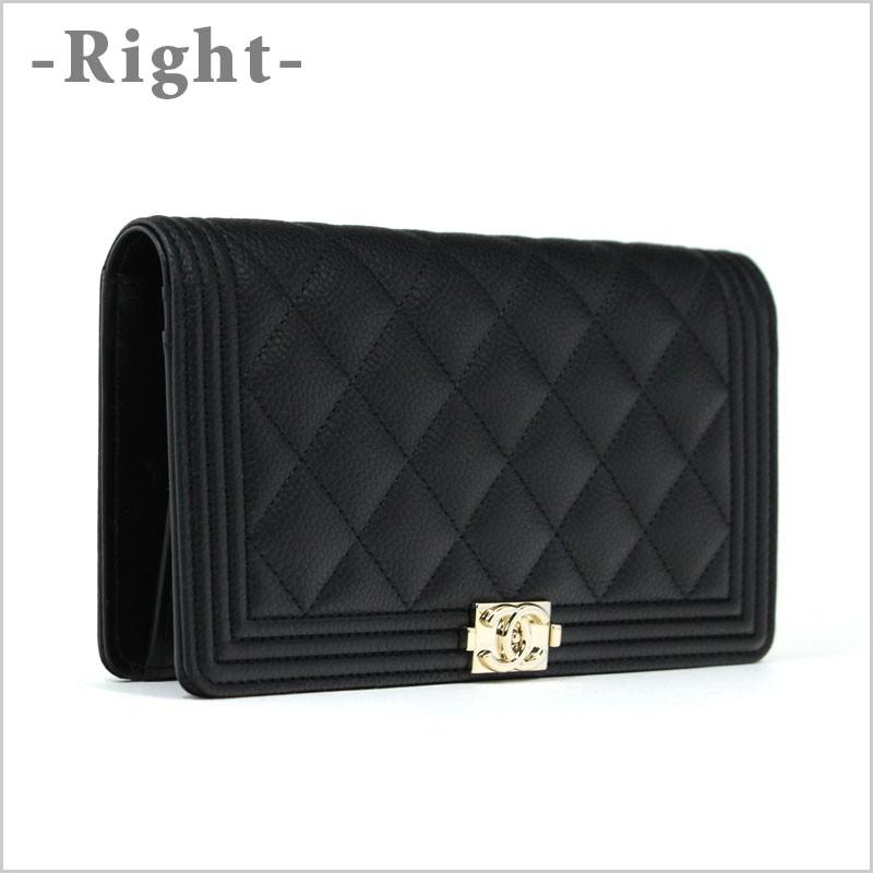 CHANEL シャネル 長財布 ロングウォレット ボーイシャネル ブラック 黒 