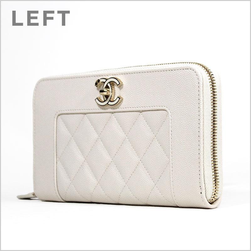 シャネル CHANEL ラウンドファスナー長財布 ビンテージマドモワゼル 