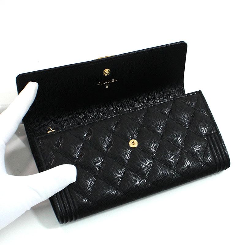 CHANEL シャネル 長財布 フラップウォレット ボーイシャネル CHANEL シャネル 長財布 フラップウォレット ボーイシャネル