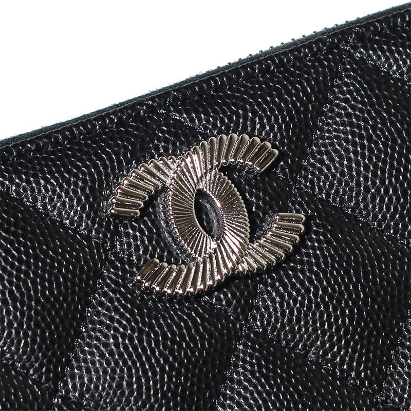 CHANEL シャネル ミニ財布 スモールジップウォレット キャビア CHANEL シャネル ミニ財布 スモールジップウォレット キャビア