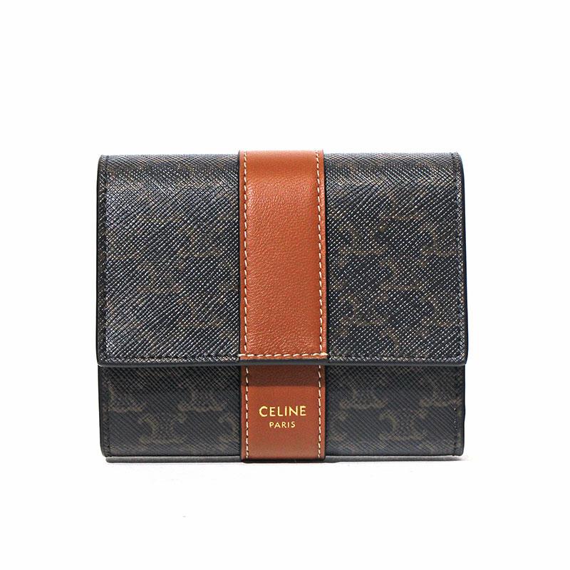 TRIOMPHE セリーヌ CELINE ミニ財布 ミニウォレット 3つ折財布