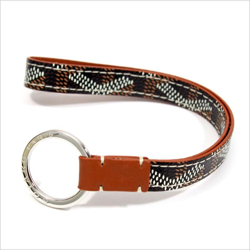 GOYARD（ゴヤール） キーホルダー ブラック×ブラウン ゴヤールディン