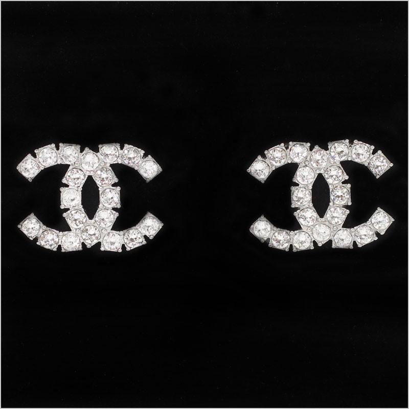 CHANEL（シャネル） ピアス メタル&ストラス ラインストーン 2018SS春