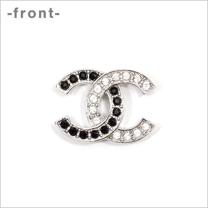 CHANEL（シャネル） ピアス CCマーク メタル＆ストラス ライン