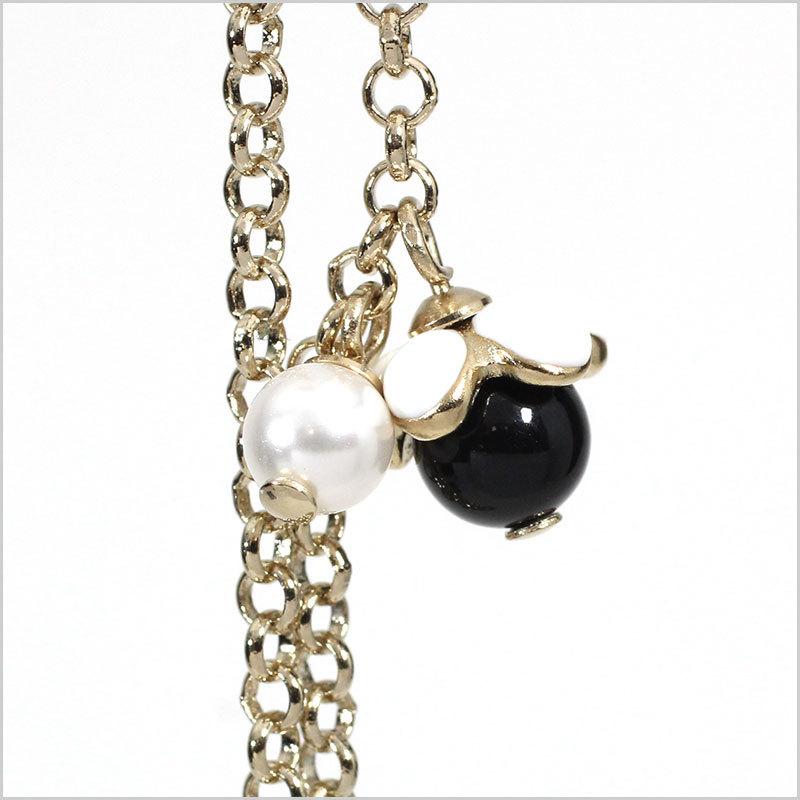 CHANEL パールクリスタル ネックレスクルーズラインピアスセット