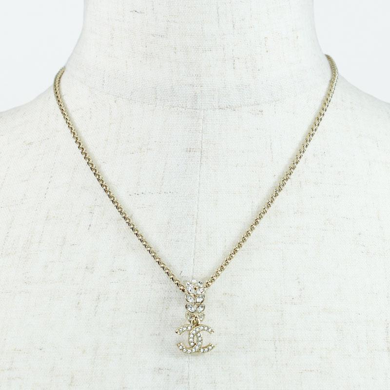CHANEL シャネル ネックレス メタル&ストラス ラインストーン CHANEL シャネル ネックレス メタル&ストラス ラインストーン