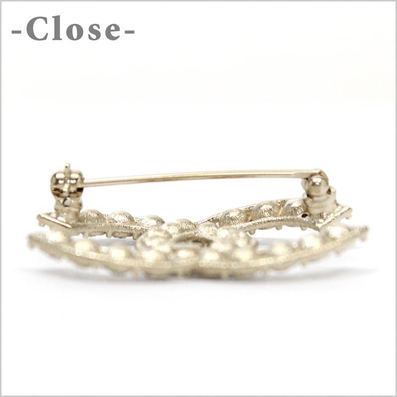 CHANEL（シャネル） ブローチ メタル ストラス ラインストーン CC 