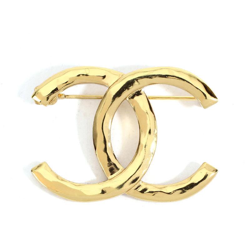 シャネル CHANEL ブローチ メタル CCマーク ゴールド BROOCH COCO