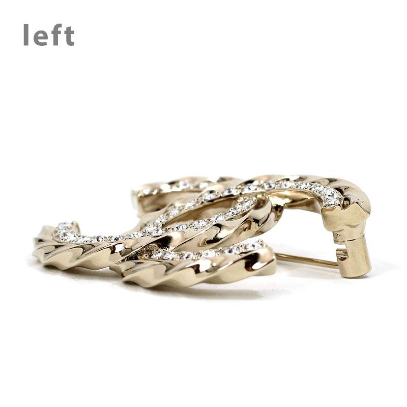 CHANEL シャネル ブローチ メタル CCマーク ストラス ライン CHANEL シャネル ブローチ メタル CCマーク ストラス ライン