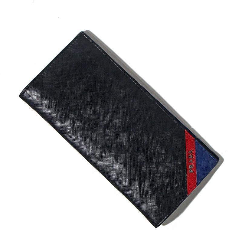 希少✨プラダ 名刺入れ カードケース サフィアーノレザー ロゴ金具 ブラック プラダ PRADA 名刺入れ カードケース サフィアーノ 新品 メンズ