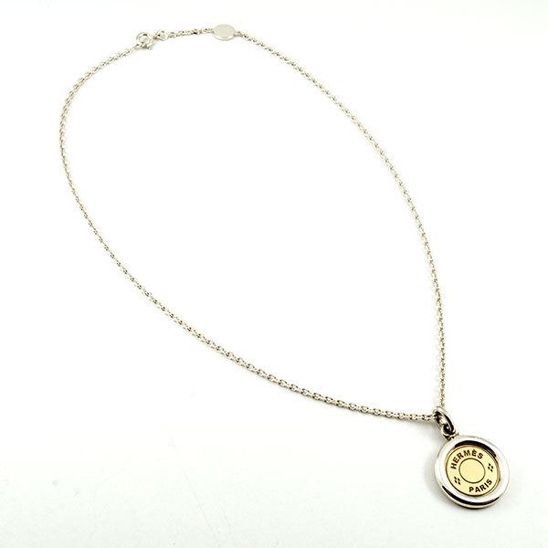 HERMES エルメス セリエ ネックレス 18金 K18 シルバー HERMES エルメス セリエ ネックレス 18金 K18 シルバー