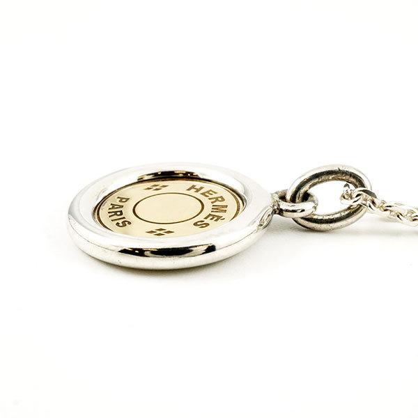 HERMES エルメス セリエ ネックレス 18金 K18 シルバー HERMES エルメス セリエ ネックレス 18金 K18 シルバー