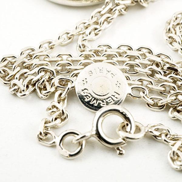 HERMES エルメス セリエ ネックレス 18金 K18 シルバー HERMES エルメス セリエ ネックレス 18金 K18 シルバー
